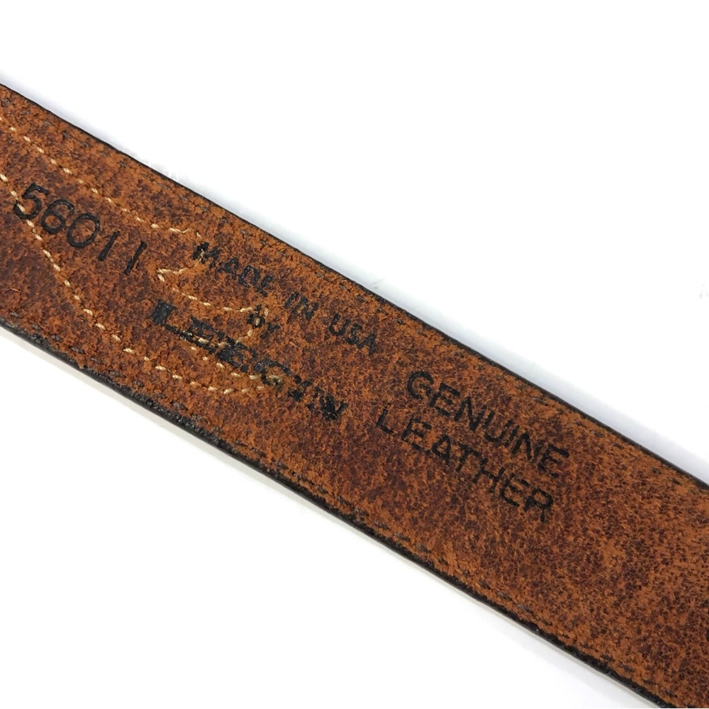 Leegin Full Leather Reverse Appliqué Belt Like New. Size M. Unisex Design. - Picture 8 of 14